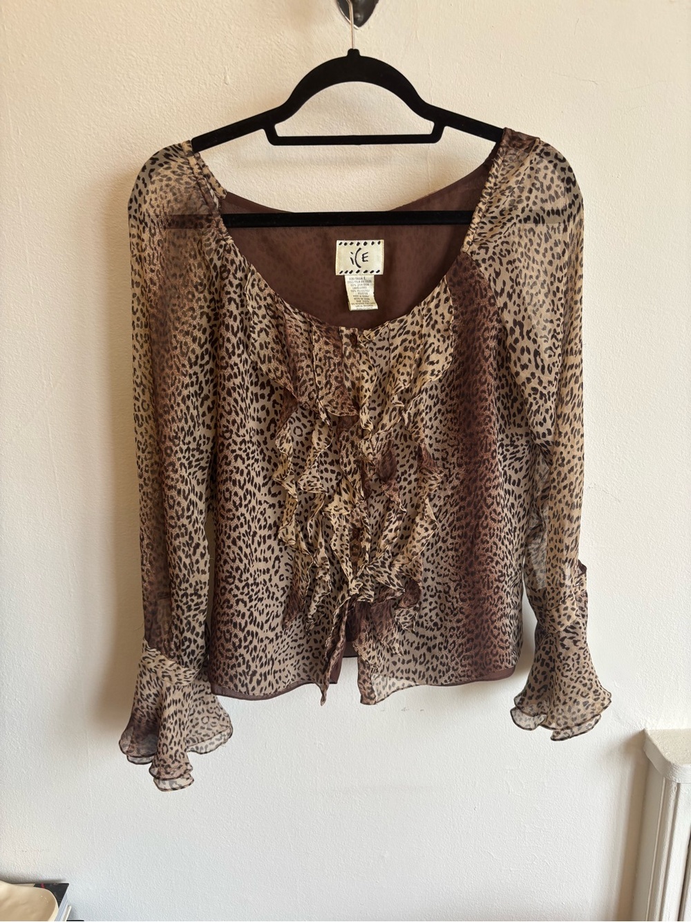 Ice animal print blouse